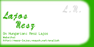 lajos mesz business card